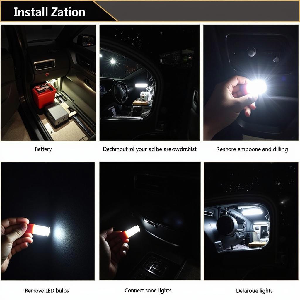 Car Interior LED Lights Installation Process