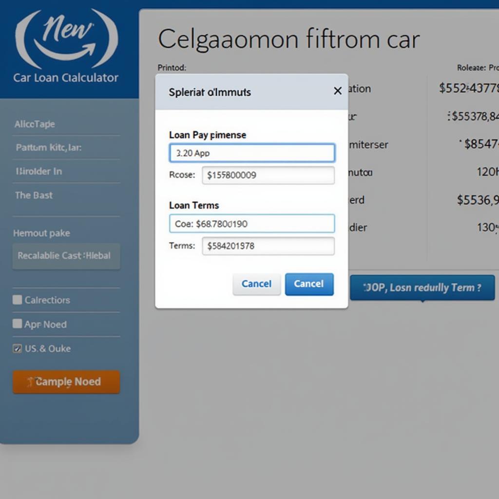 Online Car Loan Payment Calculator