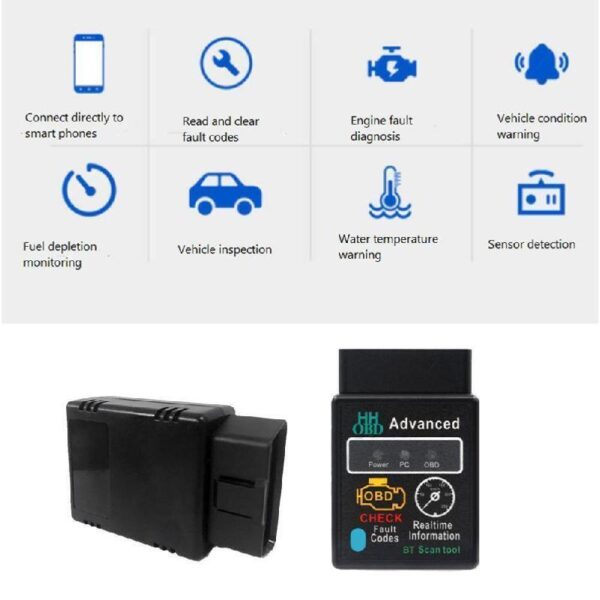 Car OBD2 Bluetooth Code Scanner Reader ELM327 Automotive Diagnostic Tool OBDII - Image 2