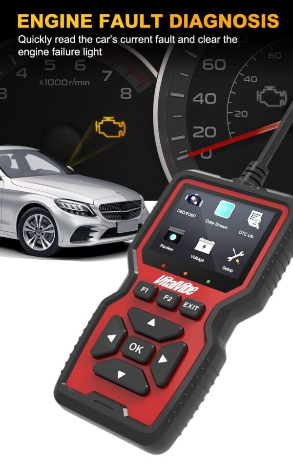 Car OBD2 Scanner - Automotive Diagnostic Tool for Engine Codes & More - Image 2