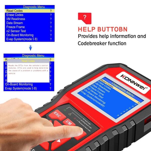 Car OBD2 Scanner Professional Diagnostic Tools Check Engine Code Reader Battery - Image 5