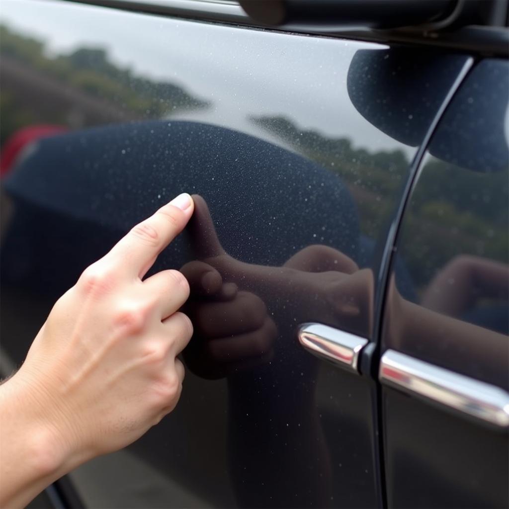 Inspecting Car Paint Condition