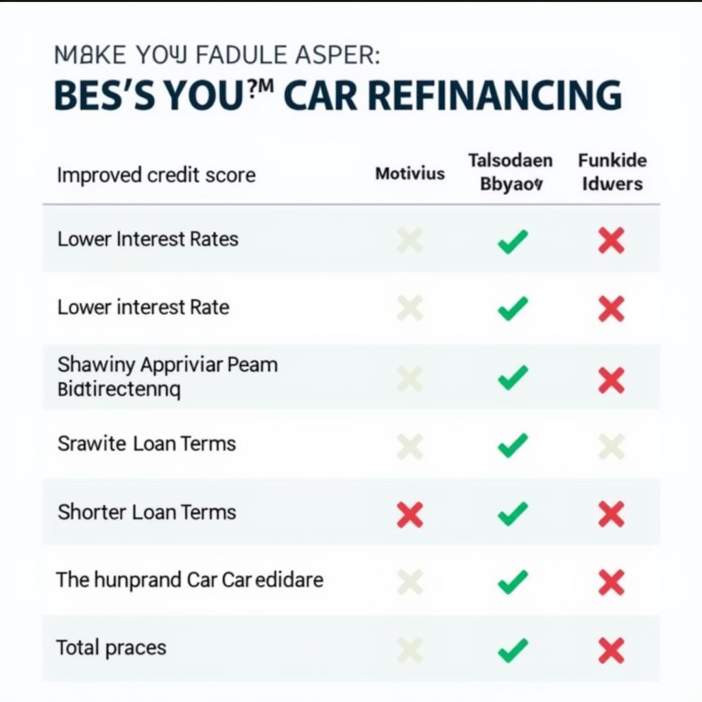 When car refinancing is a good idea