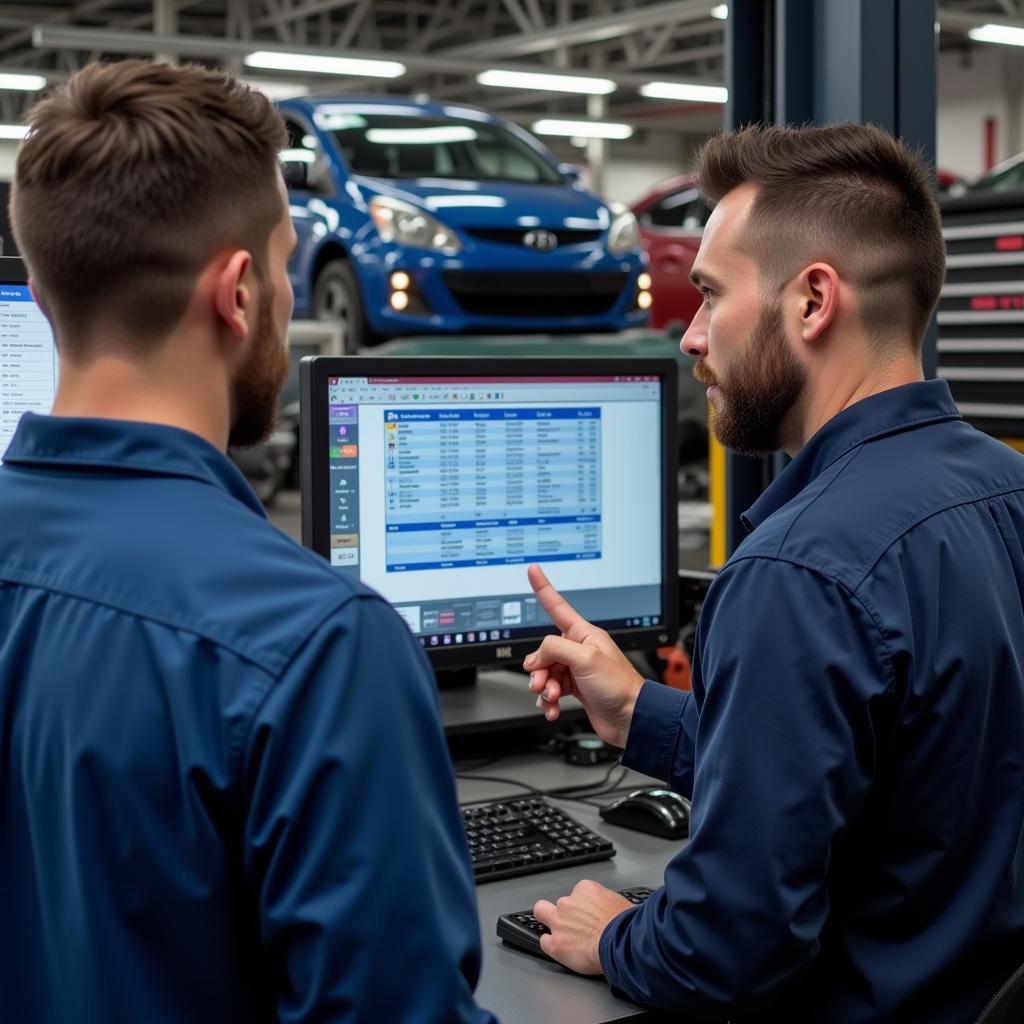 Car Service Miami: Mechanic Explaining Diagnostic Results to Customer