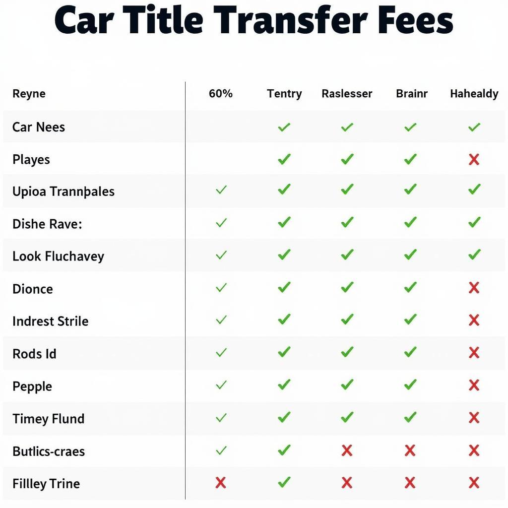 Comparing Car Title Transfer Fees Across Different States