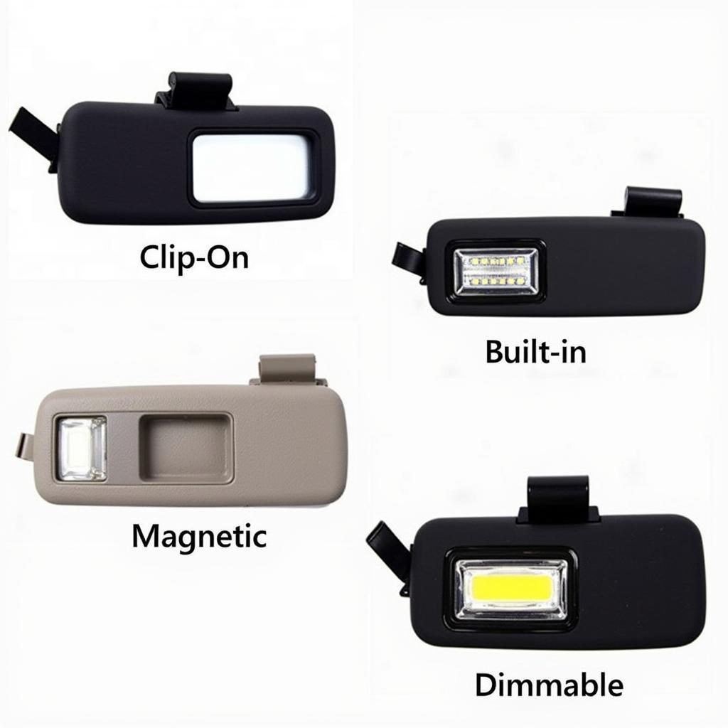 Different Types of Car Visor LED Lights