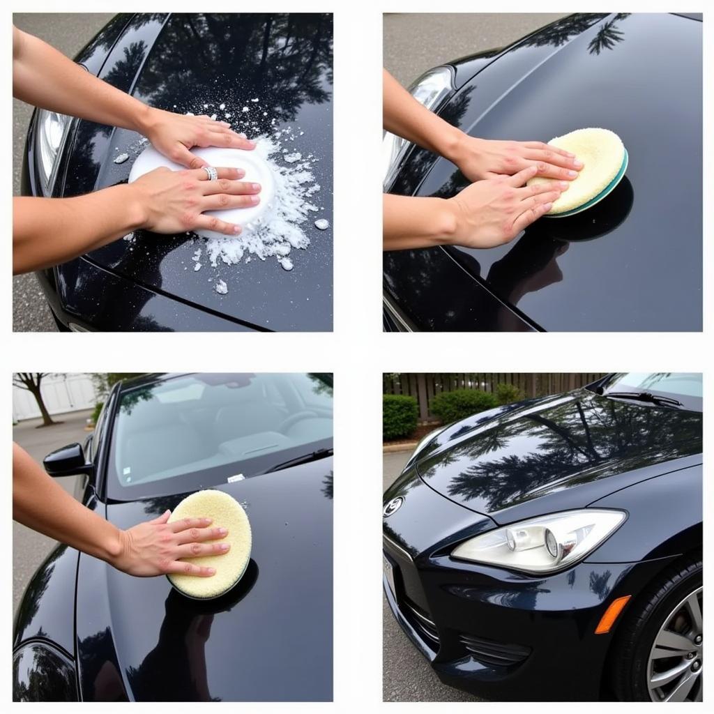 Car Wash and Waxing Process