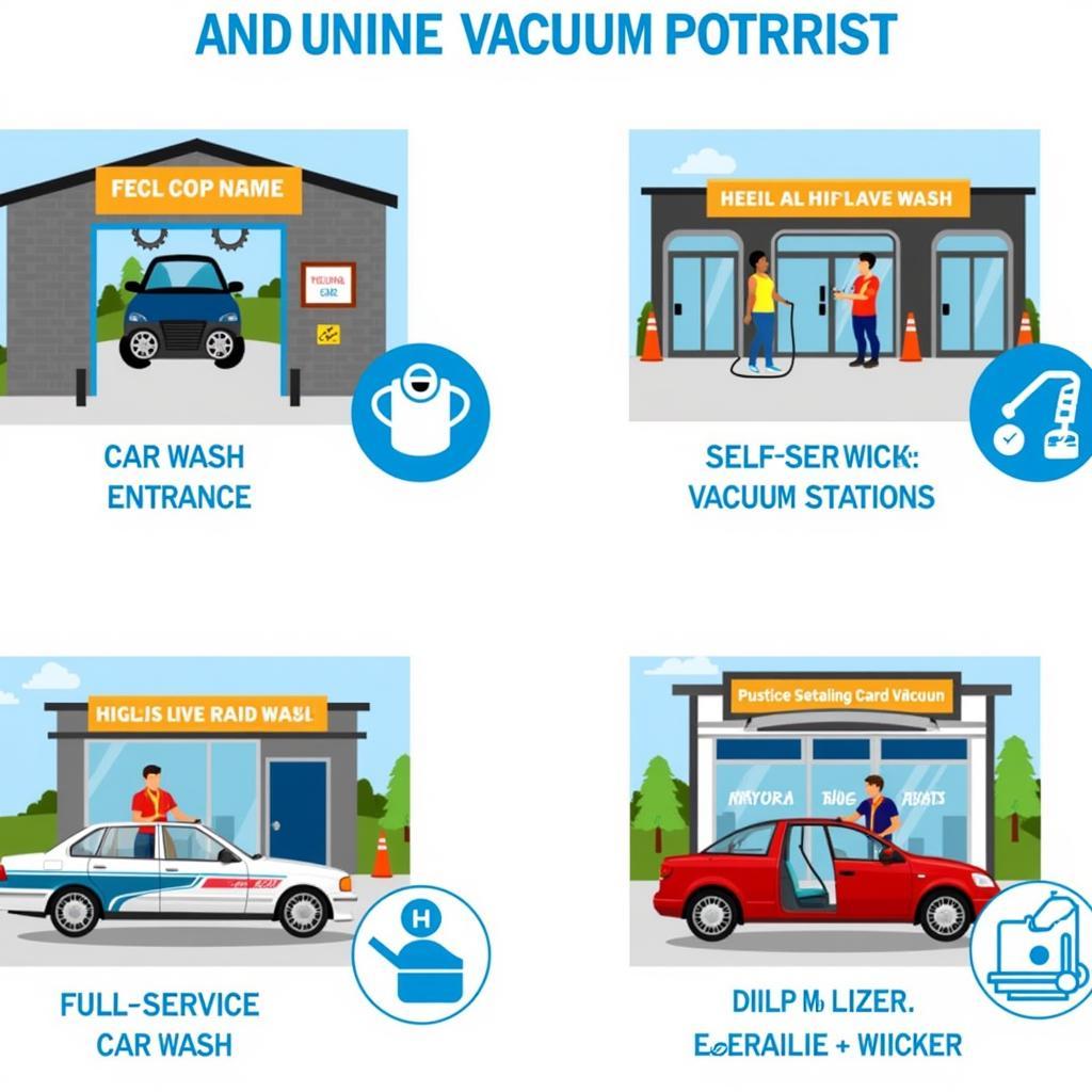 Different Car Wash Types with Vacuum Options