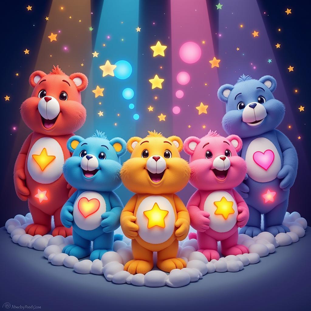 Care Bear belly badge powers activating