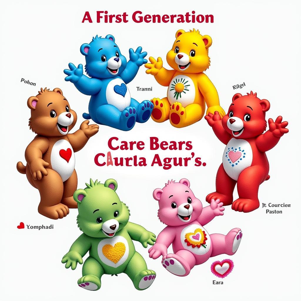 The Original Care Bears Lineup