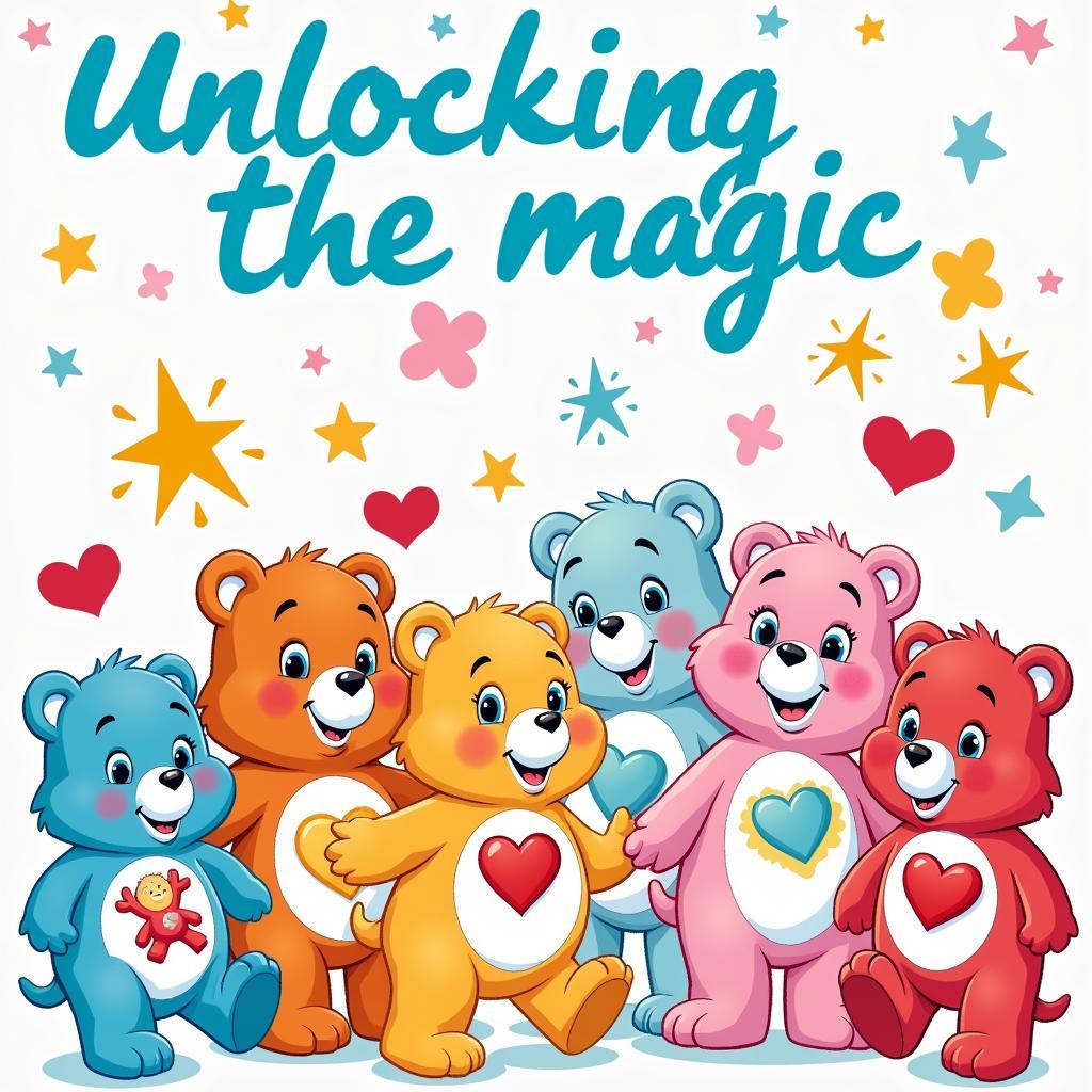 Care Bears unlocking the magic with their belly badges