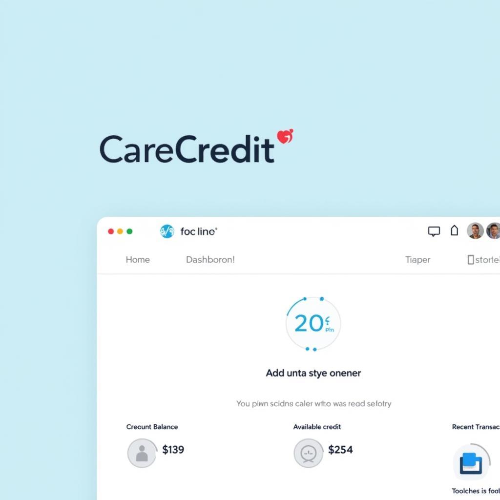 Care Credit Account Login Dashboard