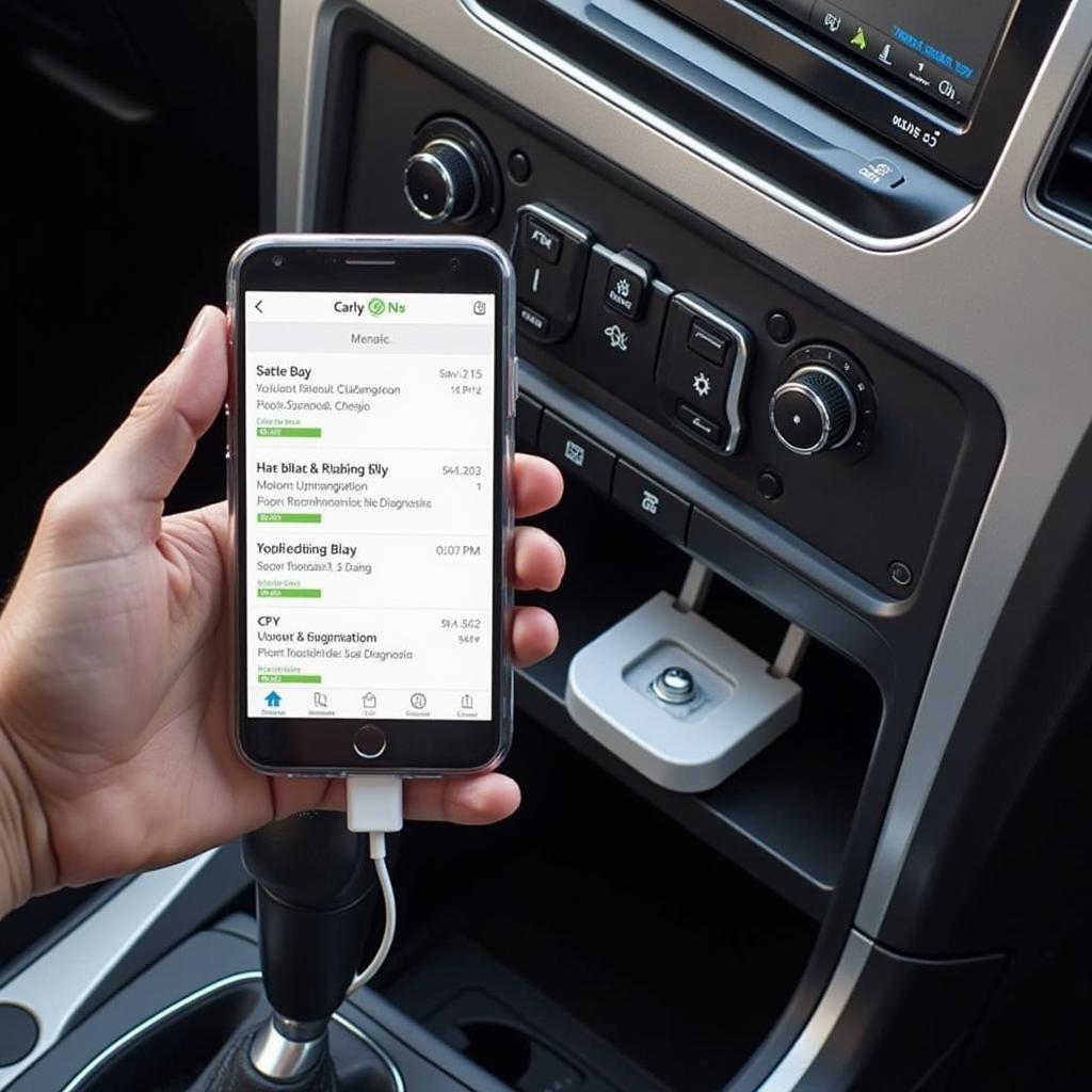 Carly Diagnostic Tool on Smartphone