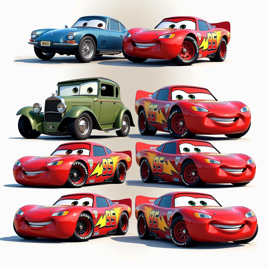 Cars characters showcasing the evolution of car culture