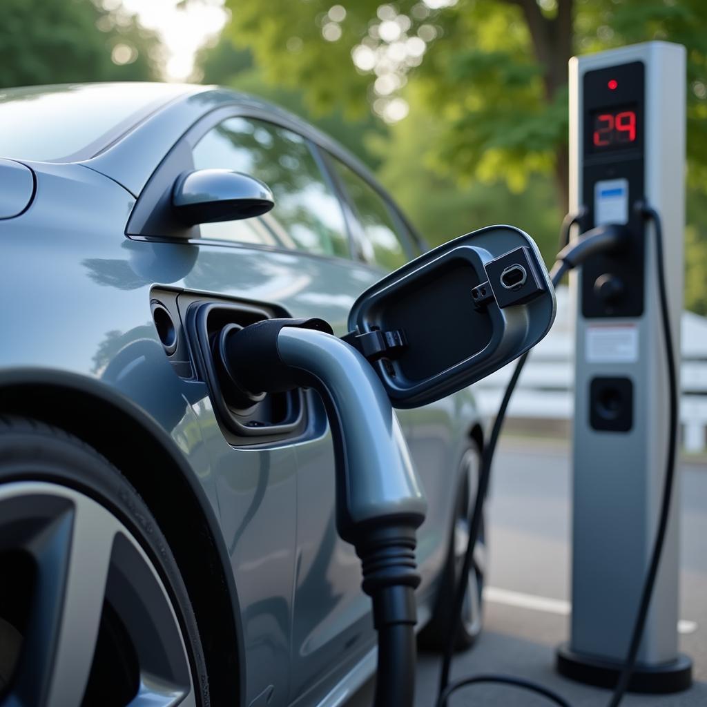 The Future of Cars: Electric Vehicle Charging Station