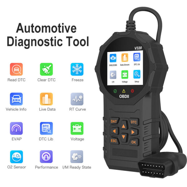 Check Car Engine OBD2 Scanner Live Data Stream EOBD Code Reader Diagnostic Tool - Image 2