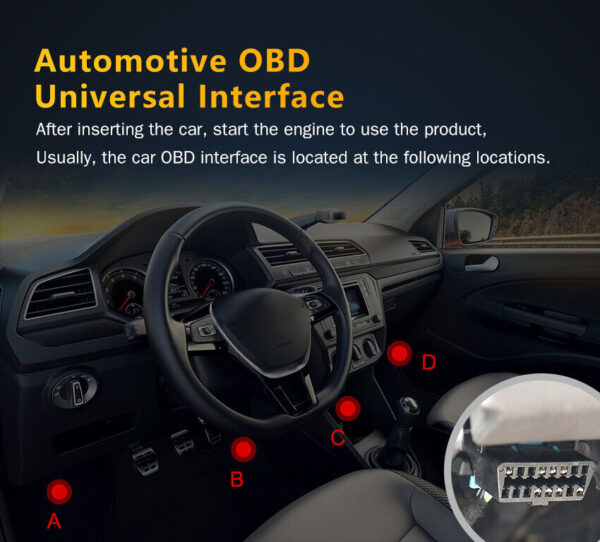 Check Car Engine OBD2 Scanner Live Data Stream EOBD Code Reader Diagnostic Tool - Image 4