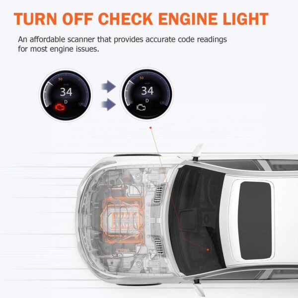 Check Engine Fault Diagnostic ToolAutomotive OBD2 Scanner OBDII Car Code Reader - Image 4