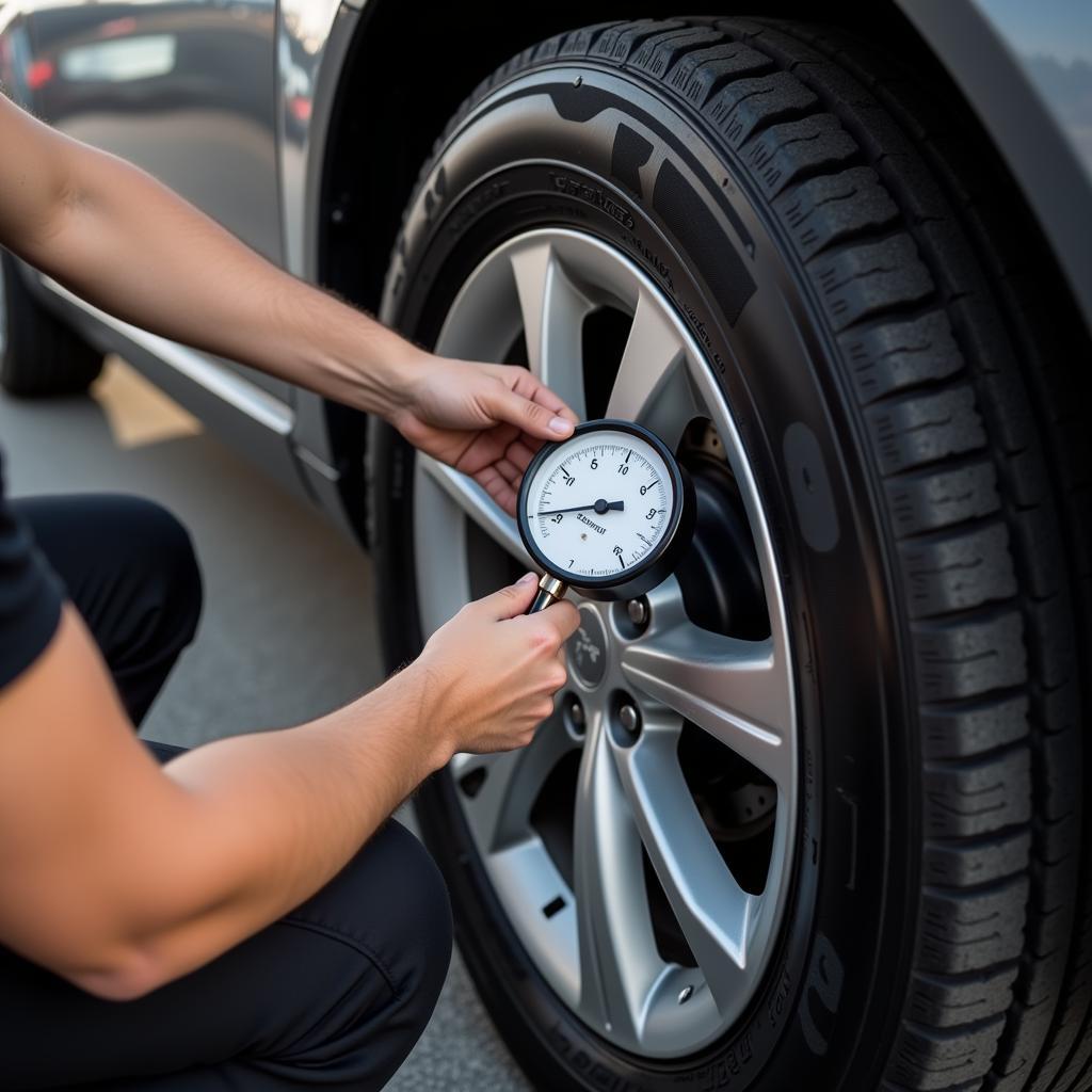 Checking Spare Tire Pressure