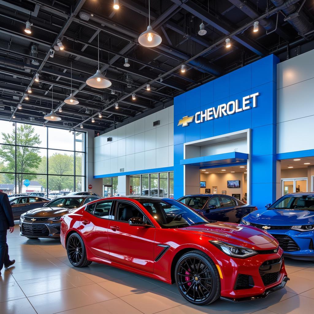 Chevrolet Dealership Showroom in Atlanta