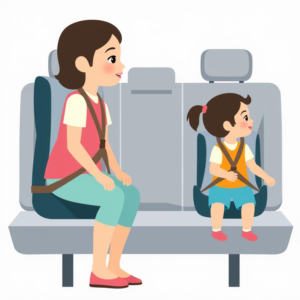 Child Properly Secured in a Booster Seat According to California Law