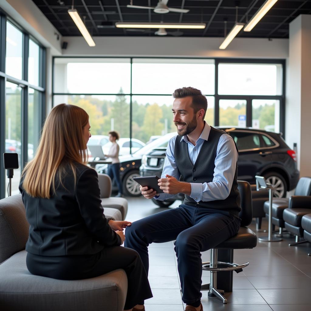 Chime Customer Care in a Modern Car Dealership