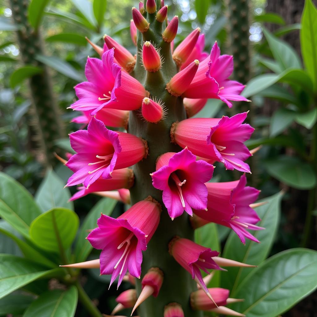 Vibrant Christmas Cactus in Bloom