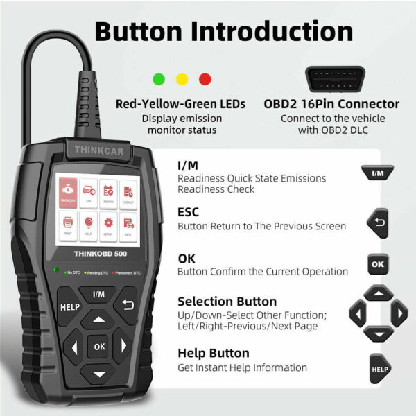 Chrysler 300c Car Diagnostic Code Scanner Pro Tool OBD2 OBDII EOBD 2021 MODEL T5 - Image 3