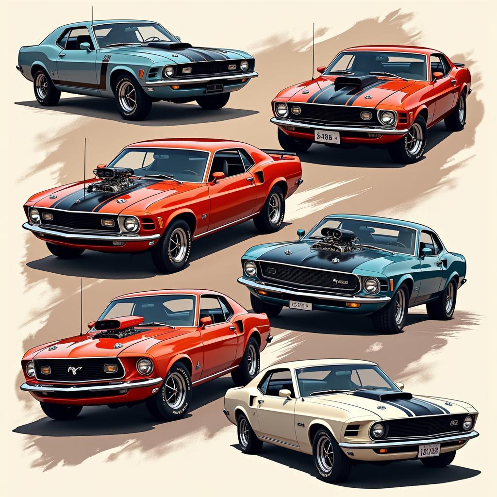 Classic American Muscle Cars from the 1960s