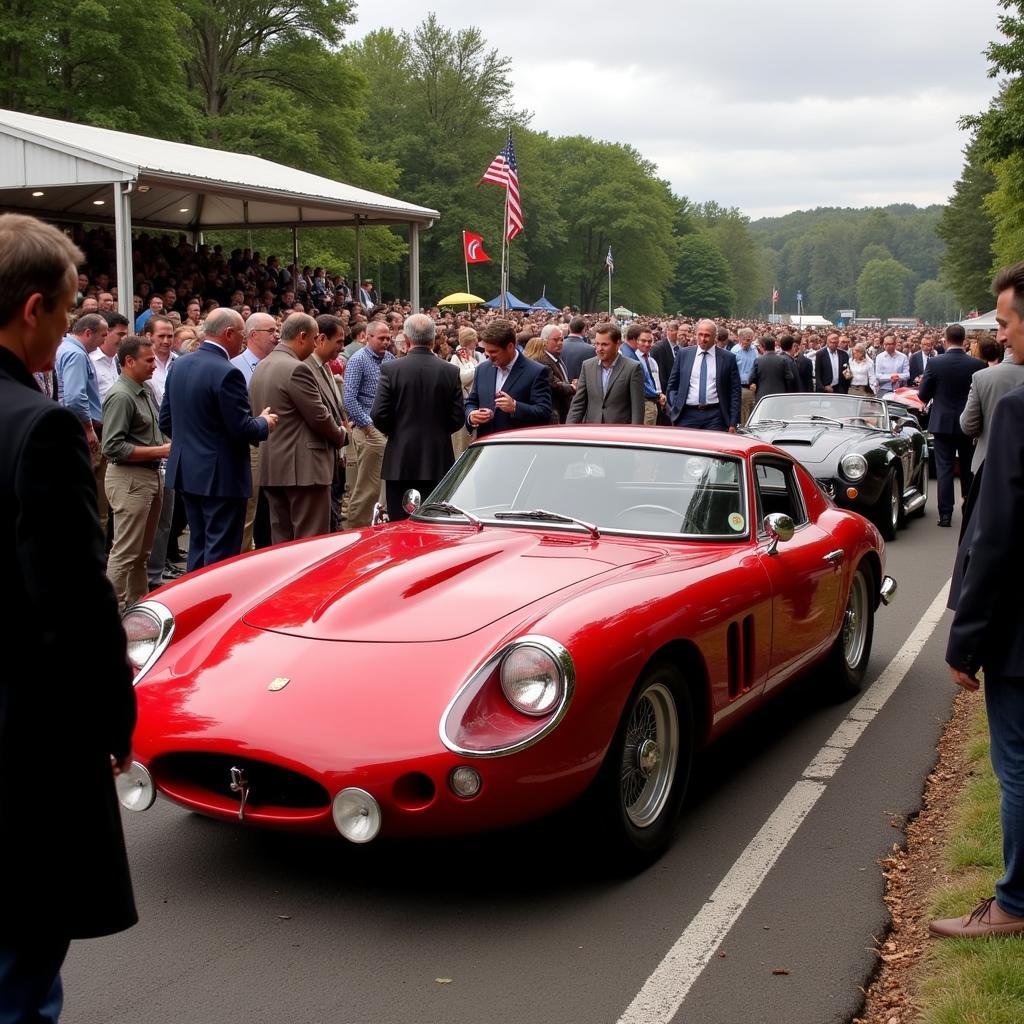 Classic Car Auction Scene