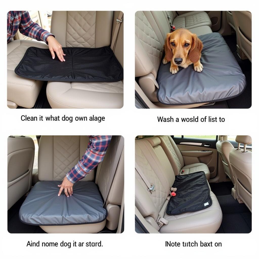 Cleaning a Large Dog Car Seat