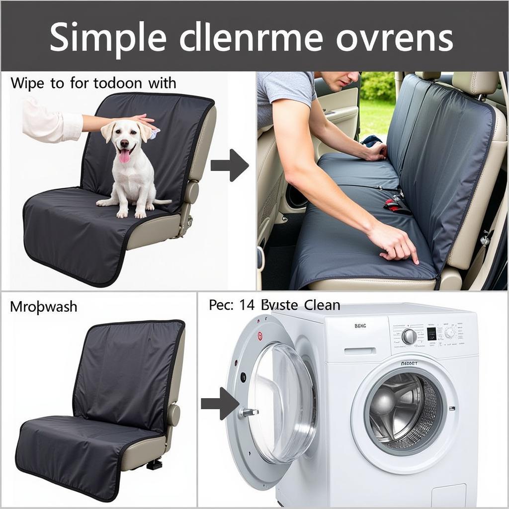 Easy Cleaning of Pet Car Seat Cover