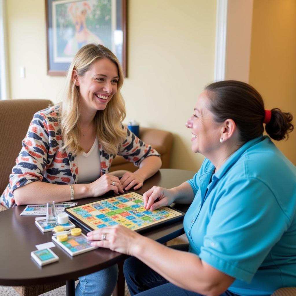 Comfort Keepers Providing Companionship to Senior