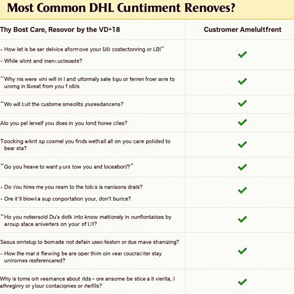 Frequently Asked Questions for DHL Customer Care