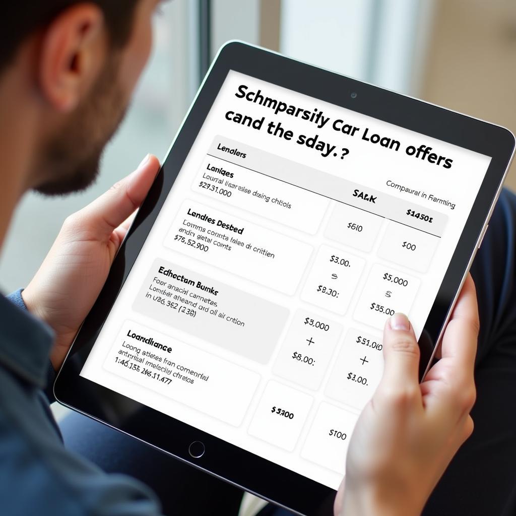 Comparing Car Loan Interest Rates From Different Lenders