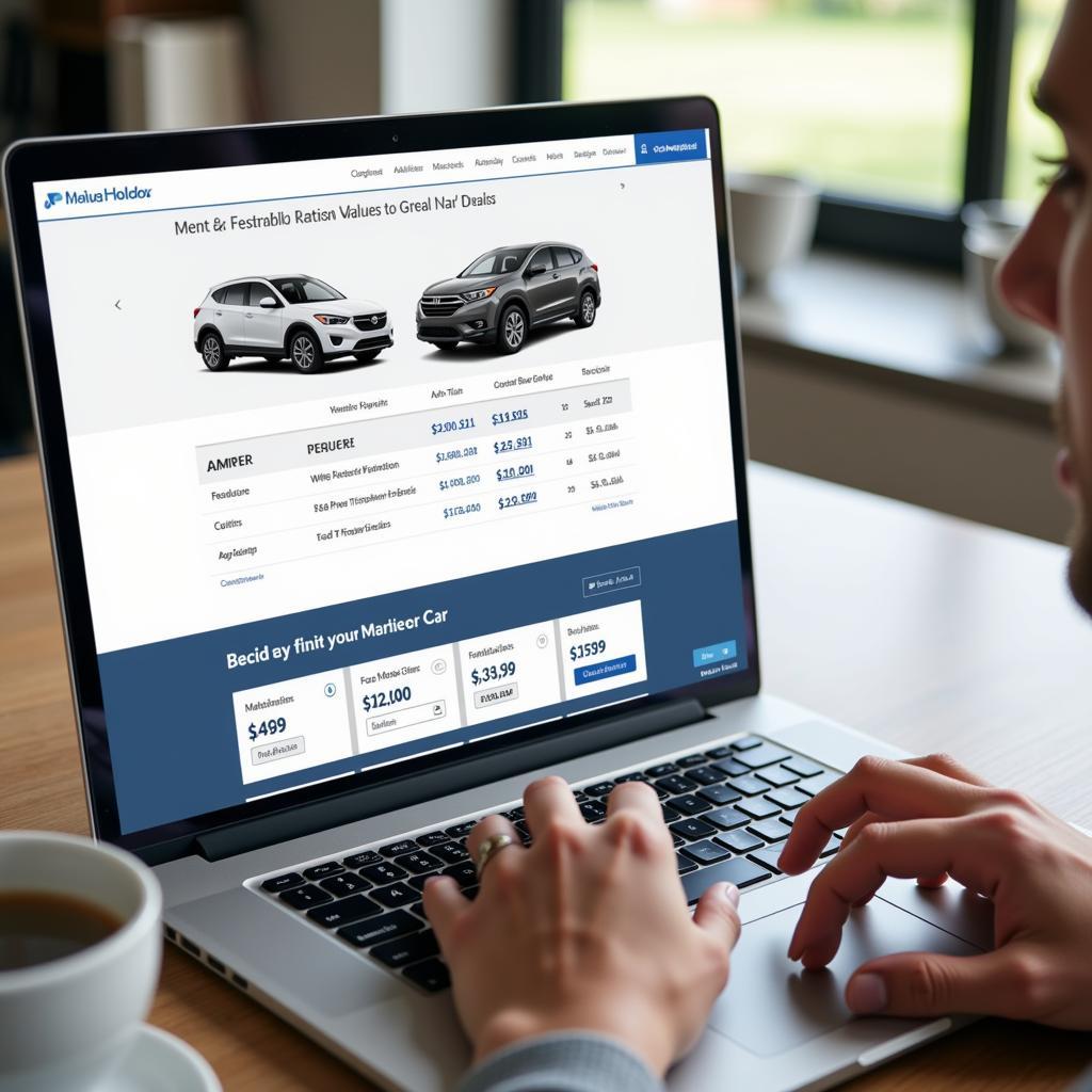 Comparing Car Prices Online