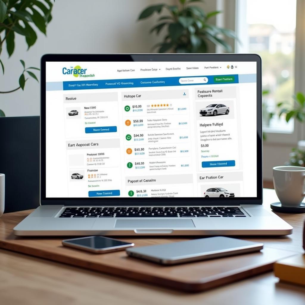 Comparing Car Rental Options Online