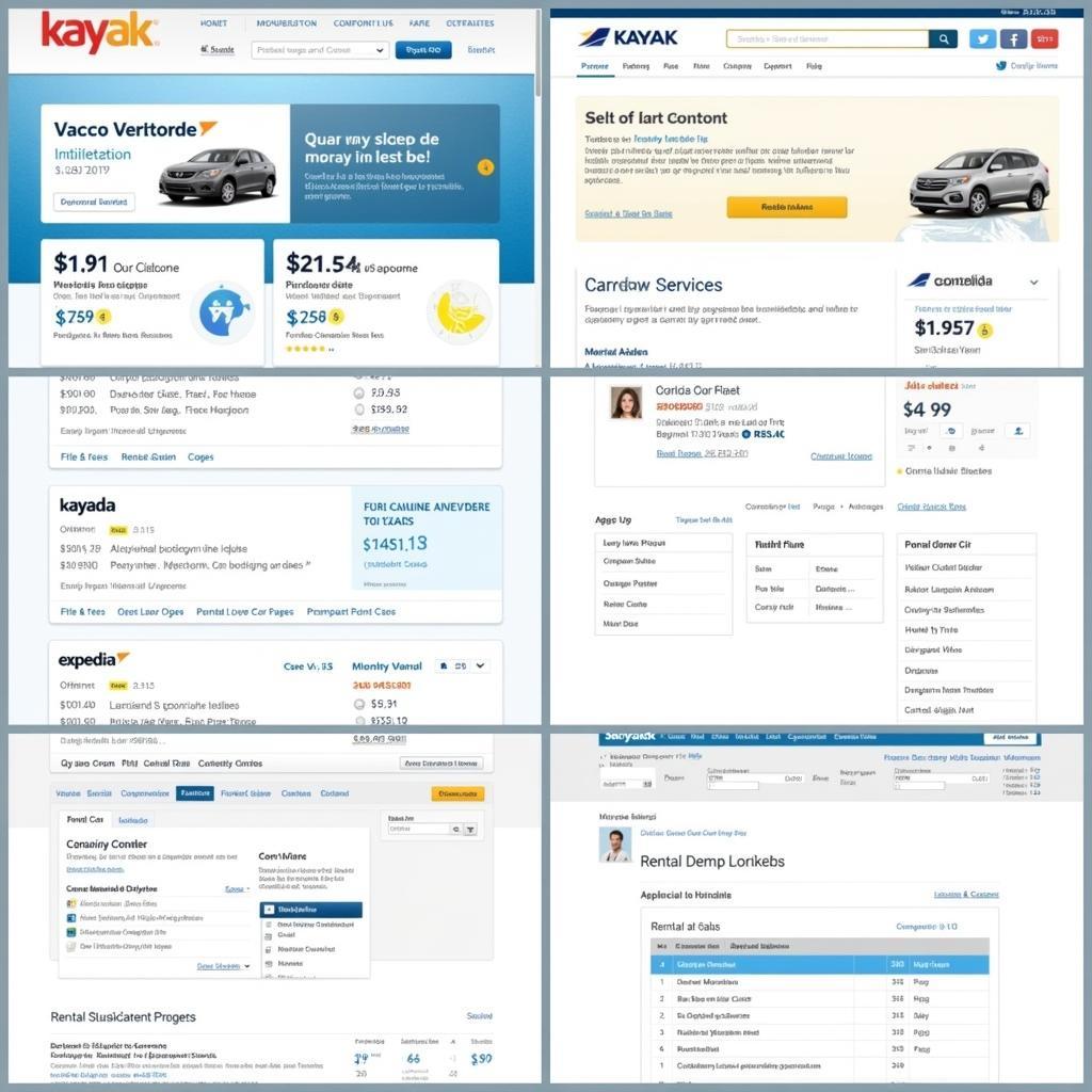 Comparing Car Rental Prices on Different Websites