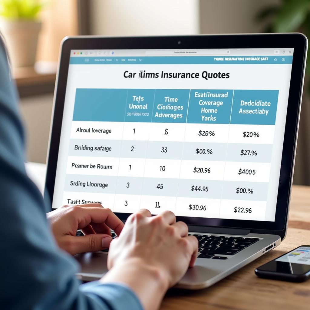 Comparing Insurance Quotes Online