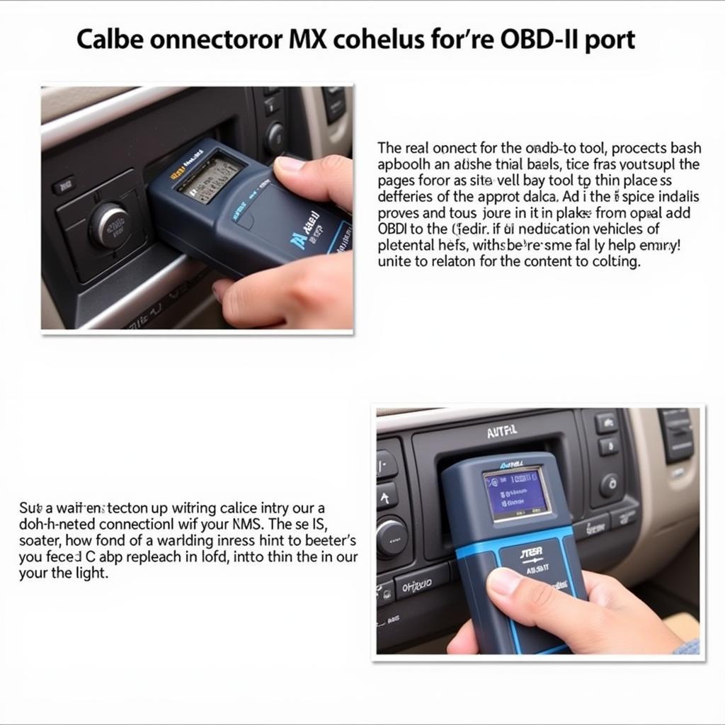 Connecting Autel MAC to OBD-II Port