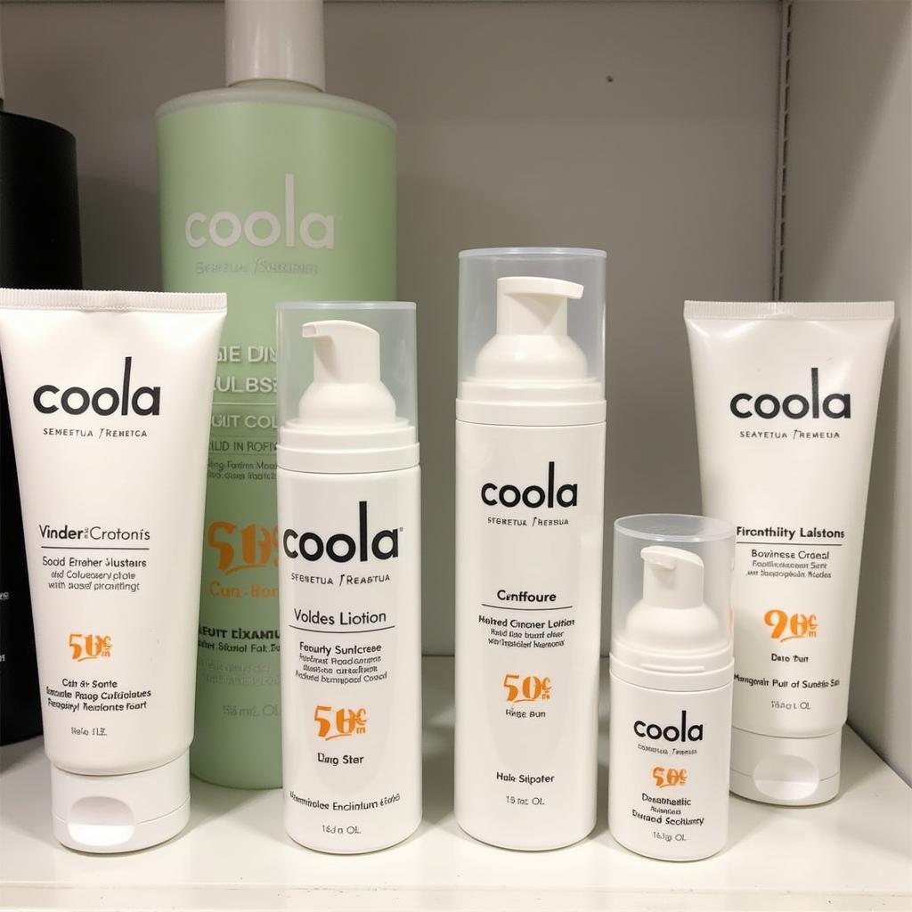 Coola Skincare Products Display