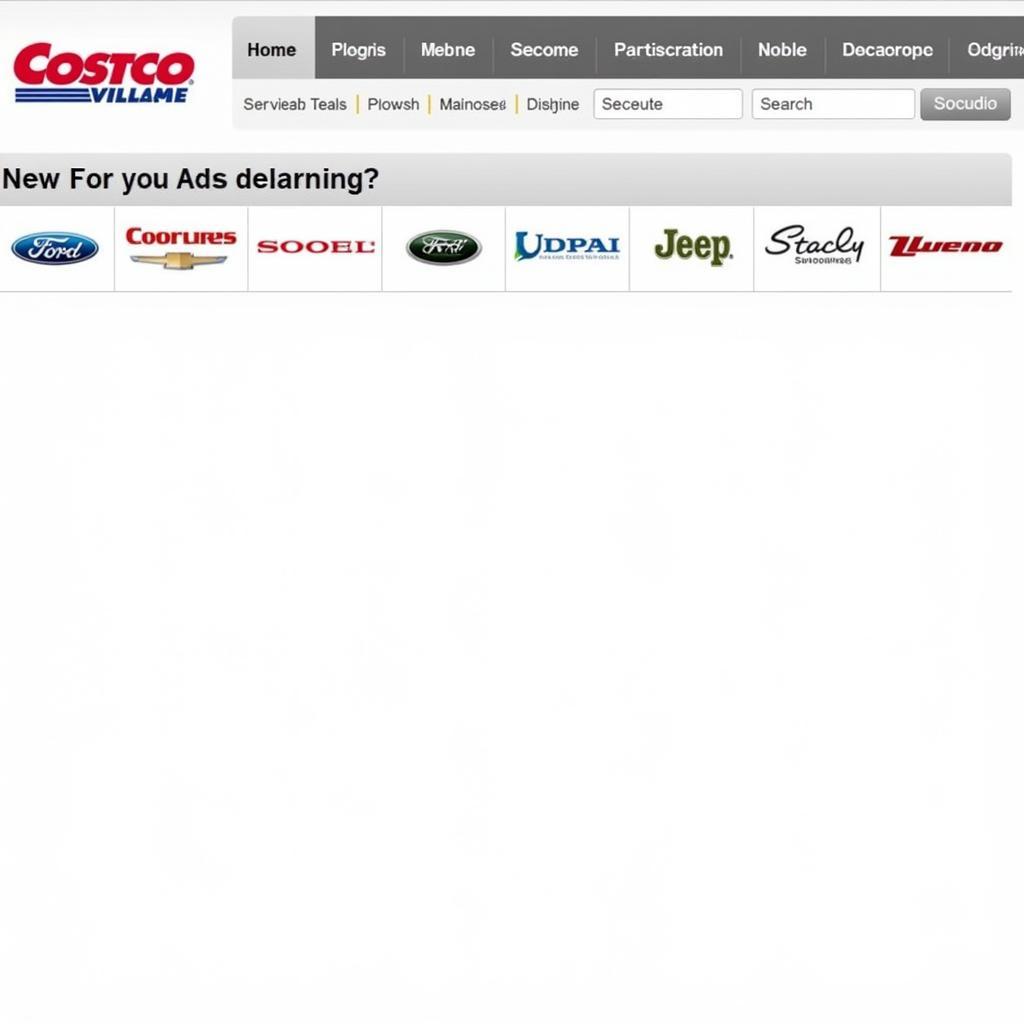 Costco Auto Program Website