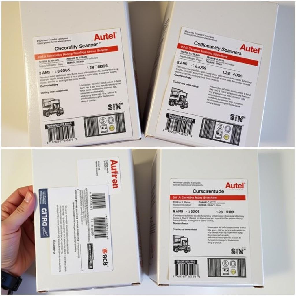 Counterfeit Autel Scanner Packaging