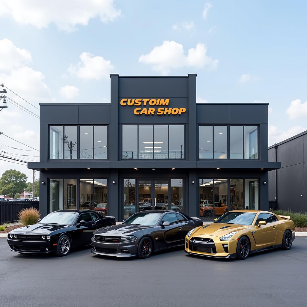 Custom Car Shop Exterior