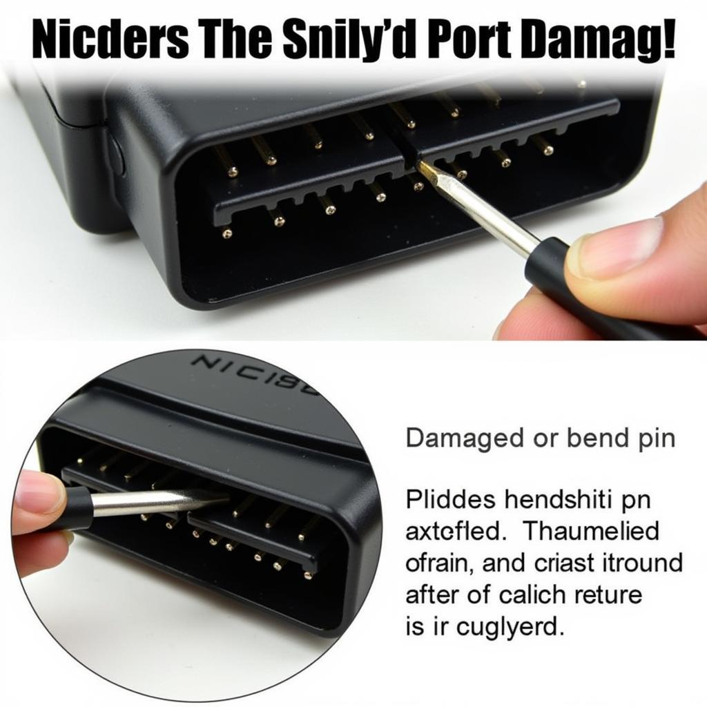 Damaged OBD-II Port Pins