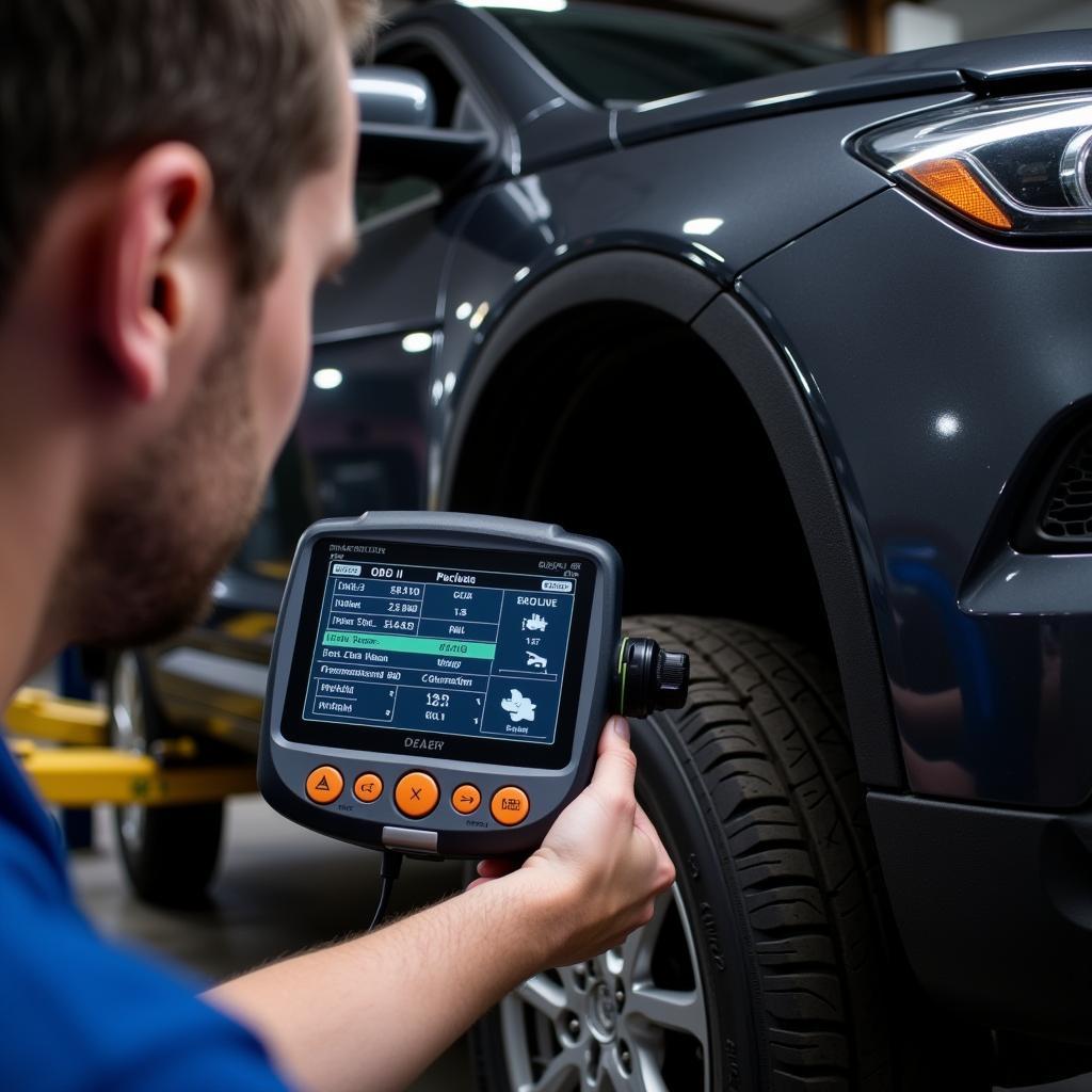 Dealer Scanner Analyzing Weight Impact on Vehicle Systems