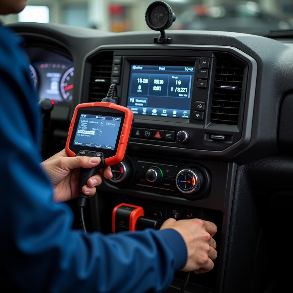 Dealer Scanner Diagnosing an Armored Car