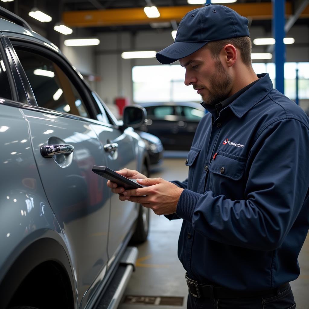 Dealer Scanner Checking a Used Car