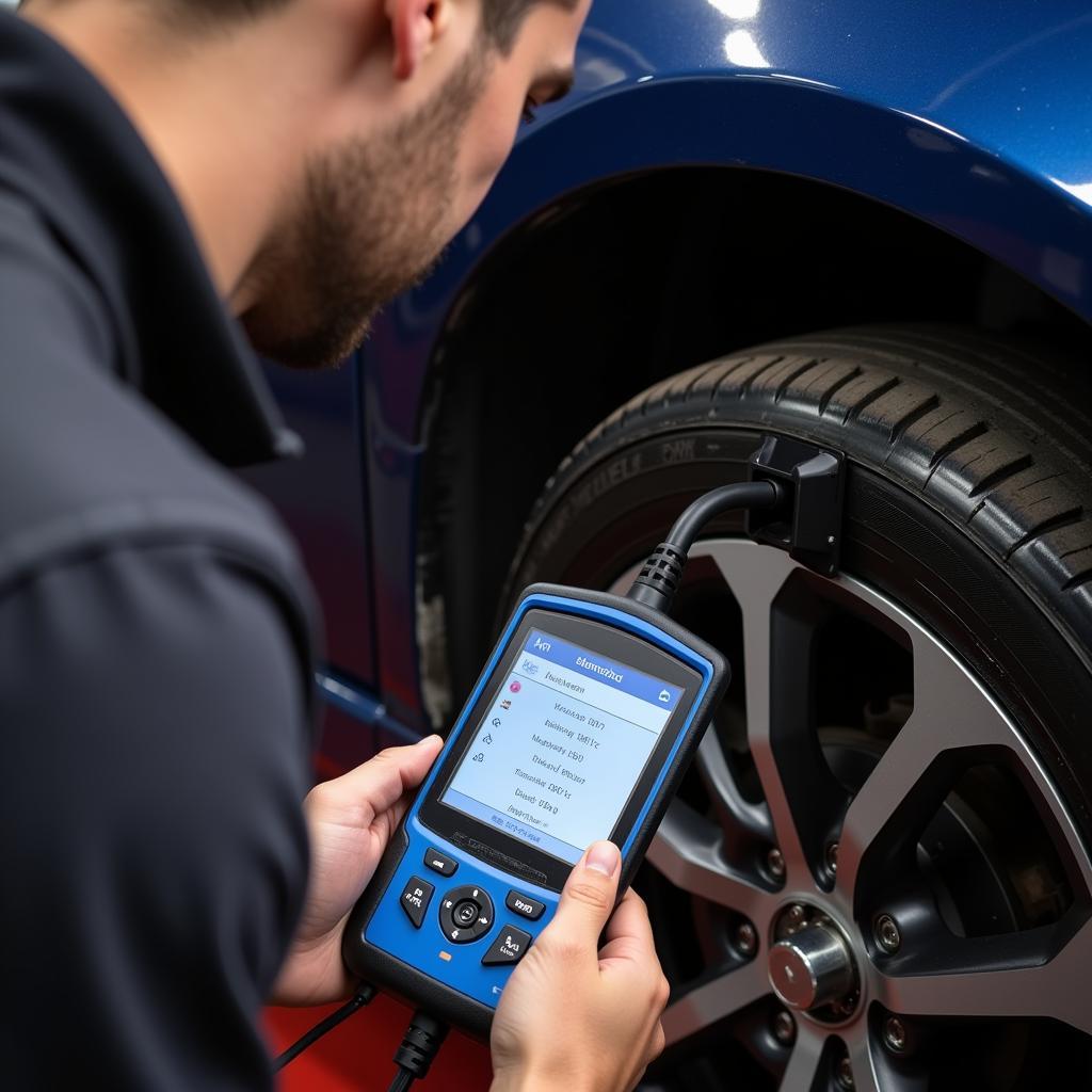 Dealer Scanner Diagnosing Bearing Issues