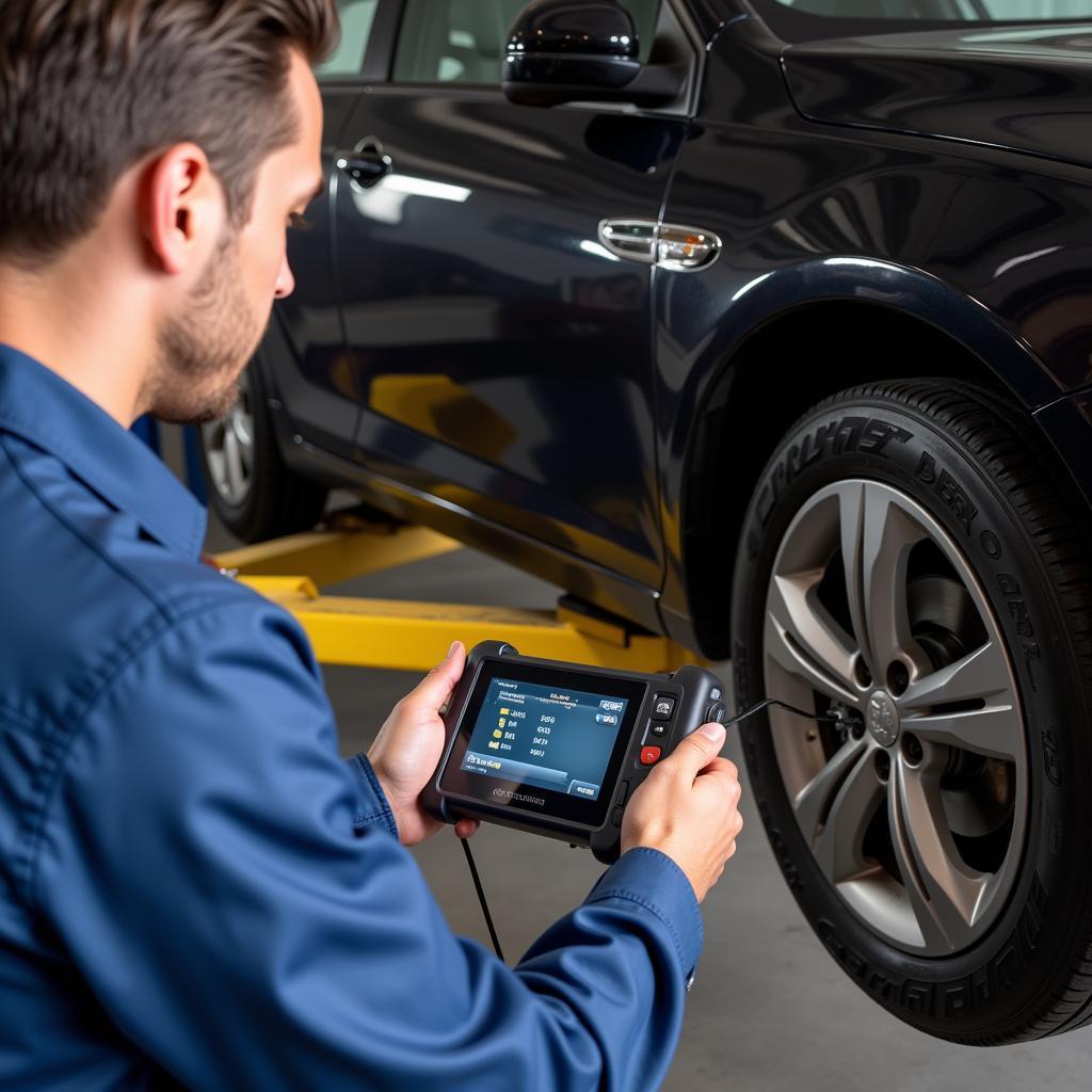 Dealer Scanner Performing Diagnostics